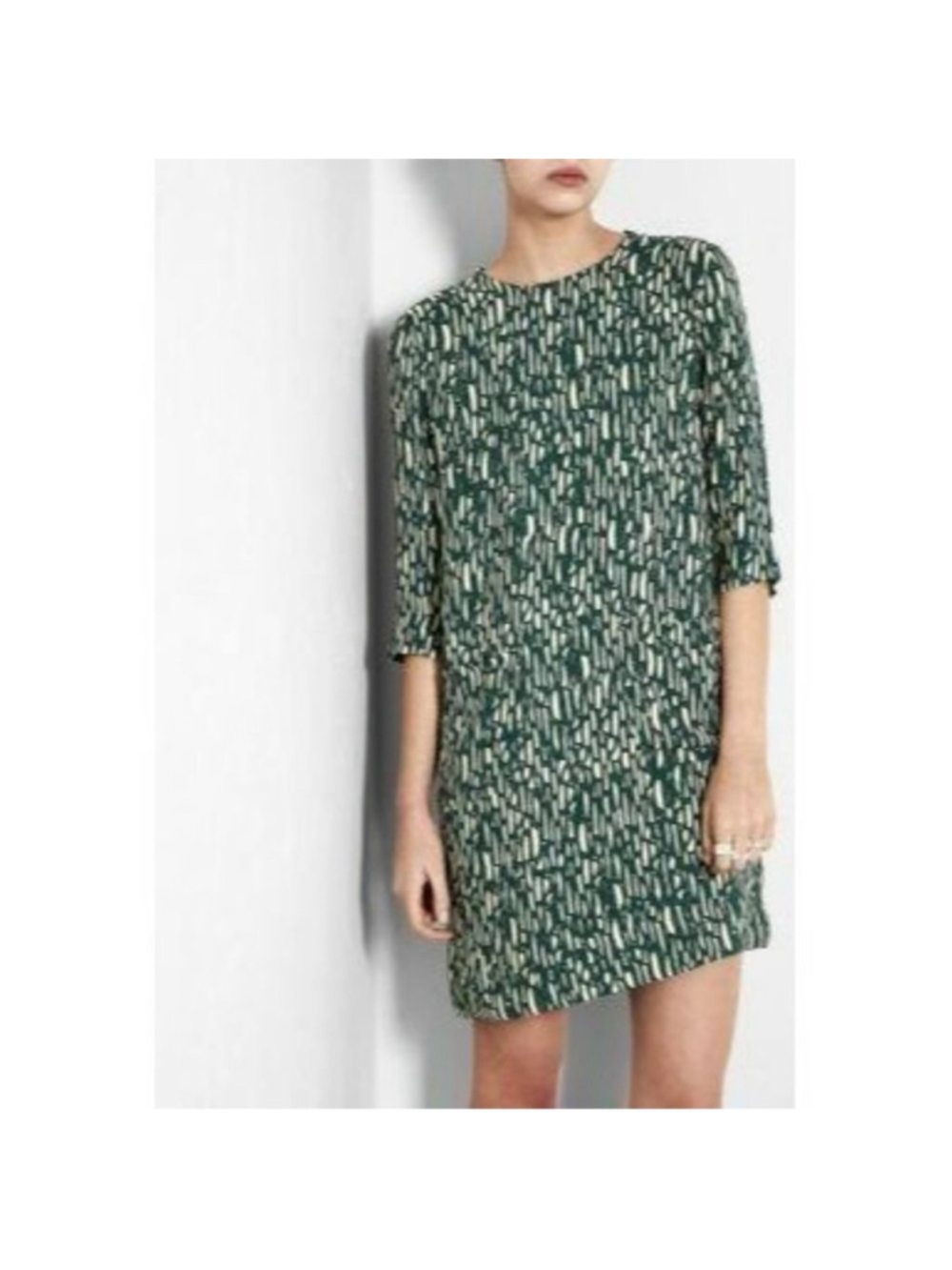 BY MALENE BIRGER DALISE DRESS, BEIGE / DARK Green | WOMAN 36 Tunic Style